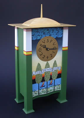 CFA Voysey Clock Hand Painted Replica