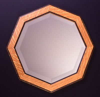 Chip Carved Octagonal Mirror