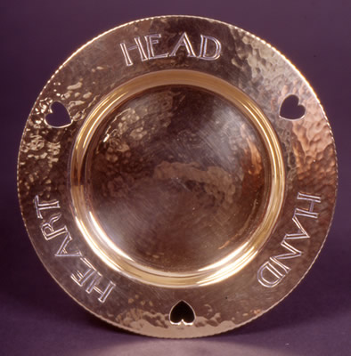 Head Hand Heart Motto Dish