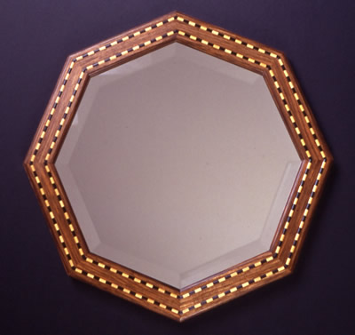 Inlaid Octagonal Mirror