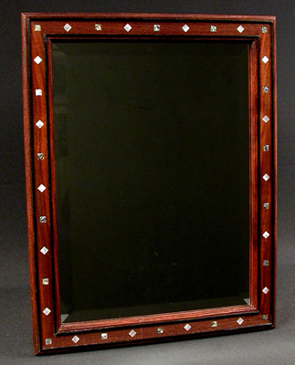 Inlaid walnut  Mirror