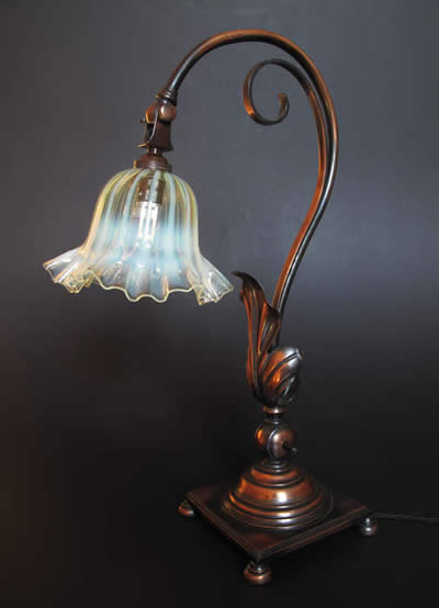 Arts crafts W.A.S Benson light lamp switch mechanism